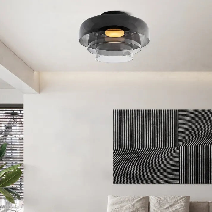 LuxeGlass - Lustre Médiéval de Plafond Luxe