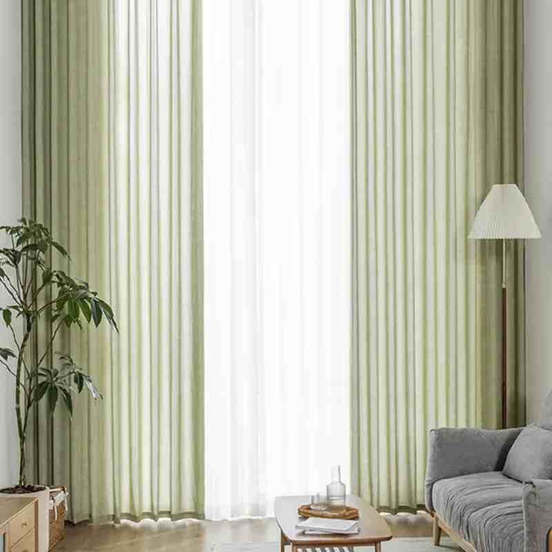 Rideaux vert sauge
