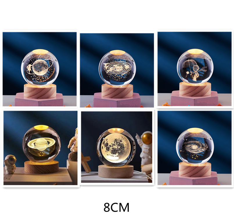 LumiOrb | Lumière en cristal 3D créative