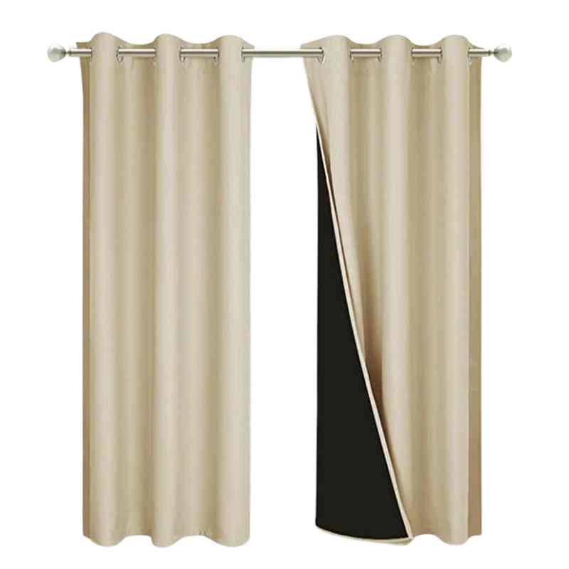 Double rideau beige