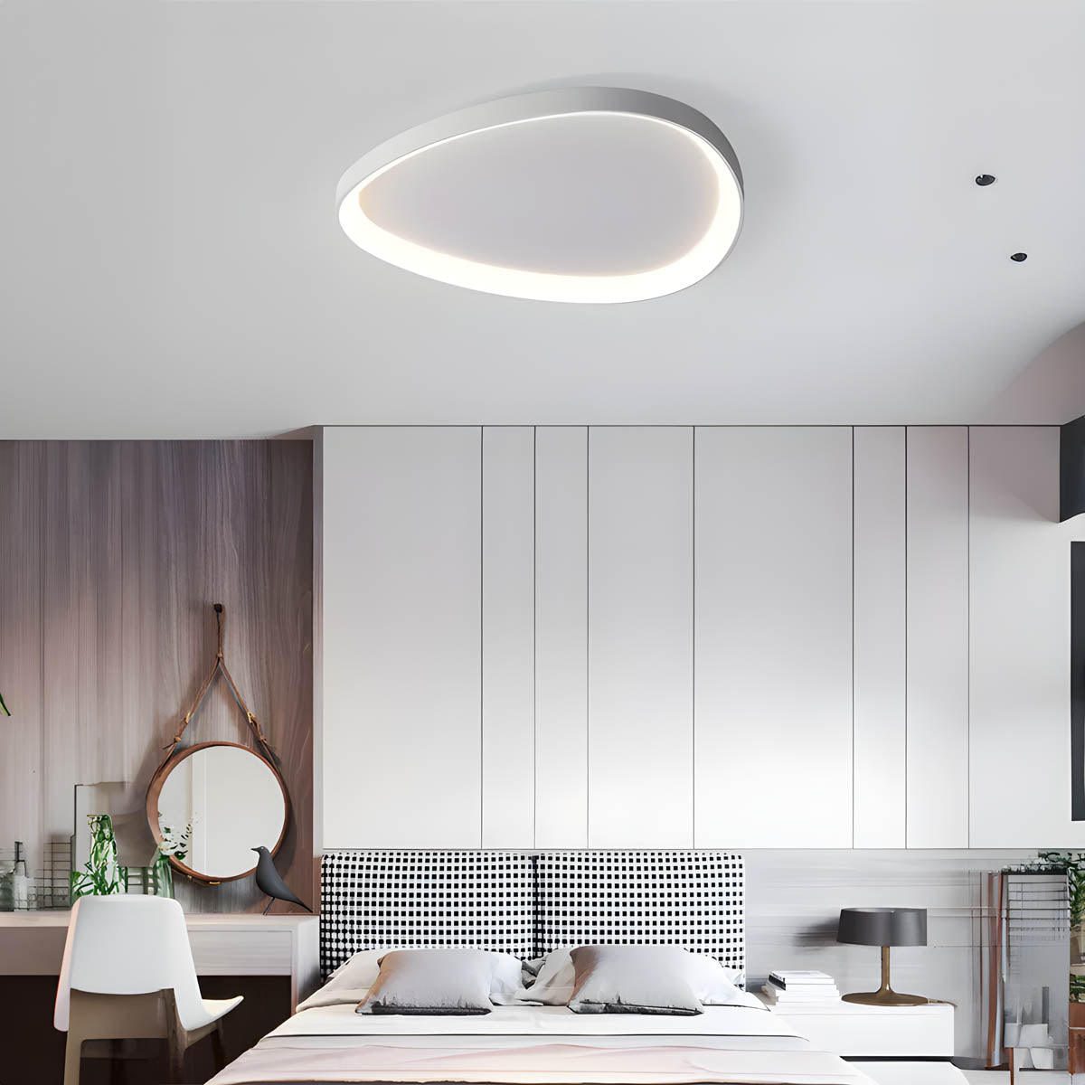 Plafonnier DEWY – Design Moderne avec Lumière LED, 3 Tailles Disponibles