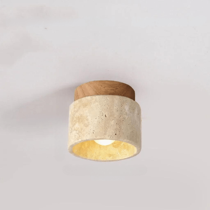 Lueur de Travertin - Lampe de plafond élégante pour cage d'escalier