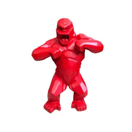 Statue Gorille Rouge
