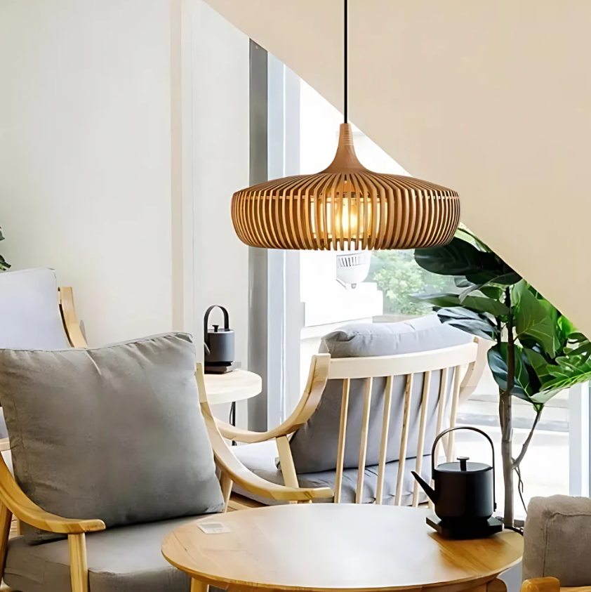 Suspension Design KyotoGlow – Élégance Japandi & Éclairage Apaisant