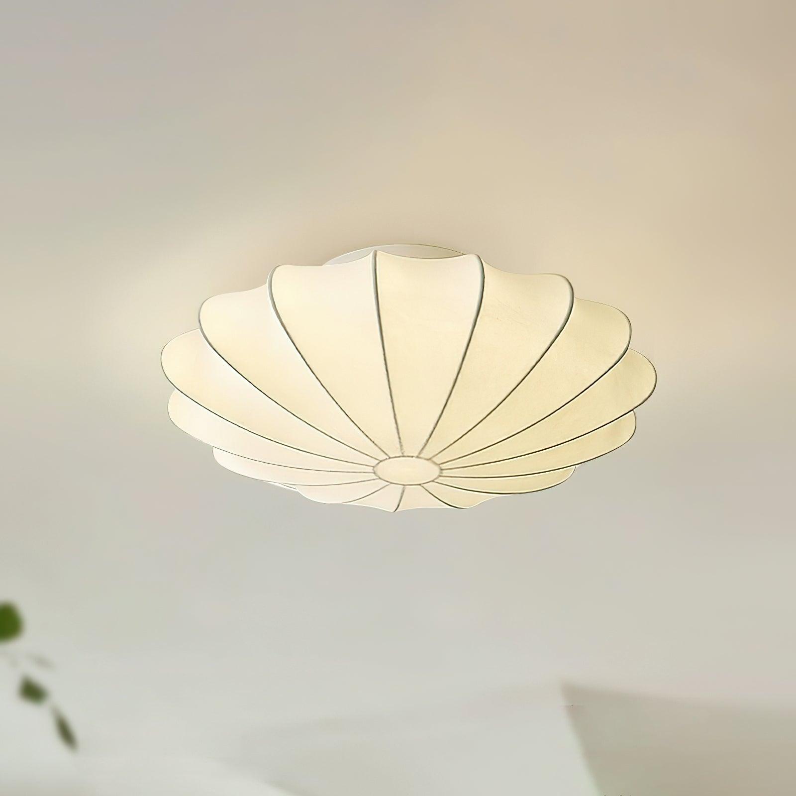 Plafonnier Design Inspiré des Coquillages - Éclairage Moderne en Métal et Polymères