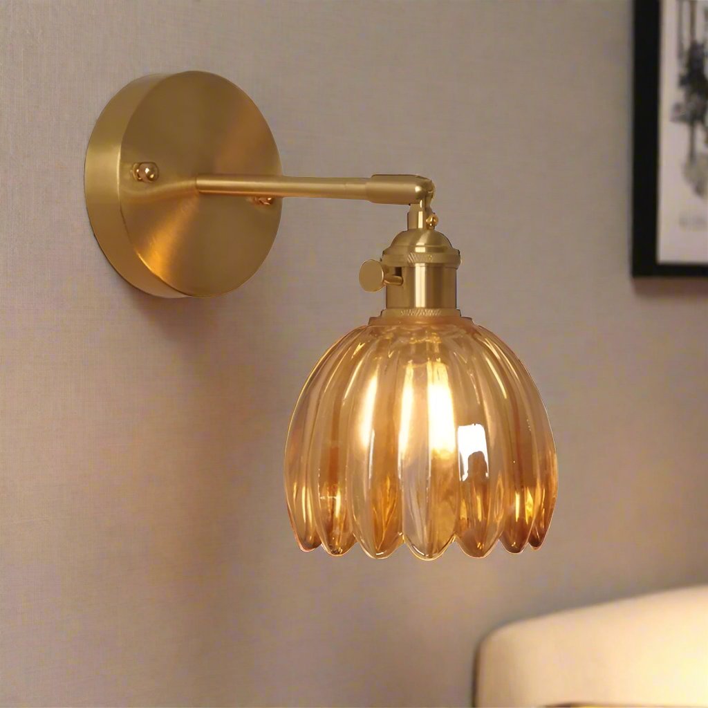 PetalShine - Lampe à Wand rétro en forme de fleur