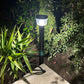 Borne Led solaire - Détecteur de mouvements - 3 modes d'éclairages 100 à 1000 lumens