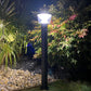 Borne Led solaire - Détecteur de mouvements - 3 modes d'éclairages 100 à 1000 lumens