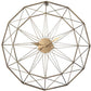 Horloge murale design rond géométrique en métal 50cm
