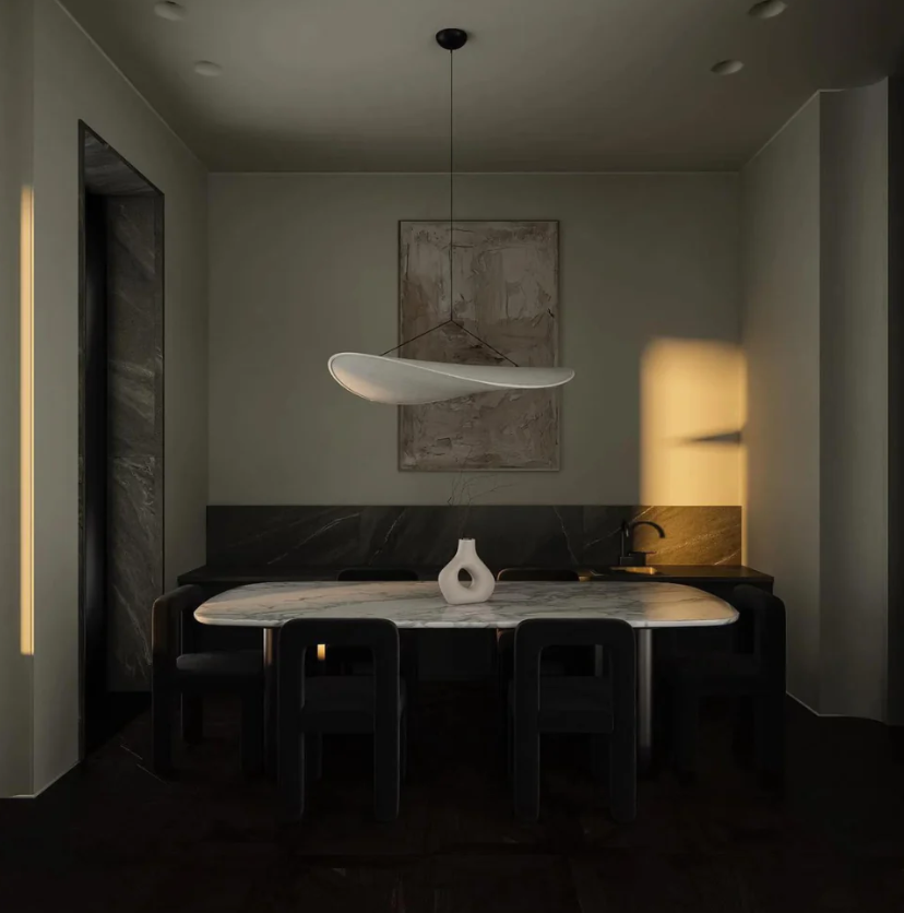 Lustre Suspendu ZenLume – Design Japandi & Ambiance Apaisante