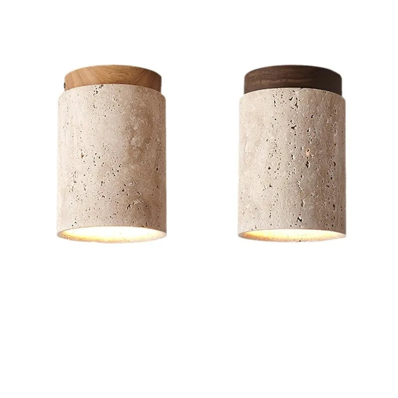 Lueur de Travertin - Lampe de plafond élégante pour cage d'escalier