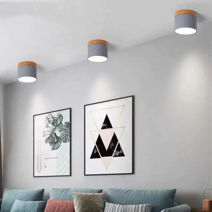 Plafonnier Cylindrique LED Nordic – Éclairage Moderne et Économique pour Couloir