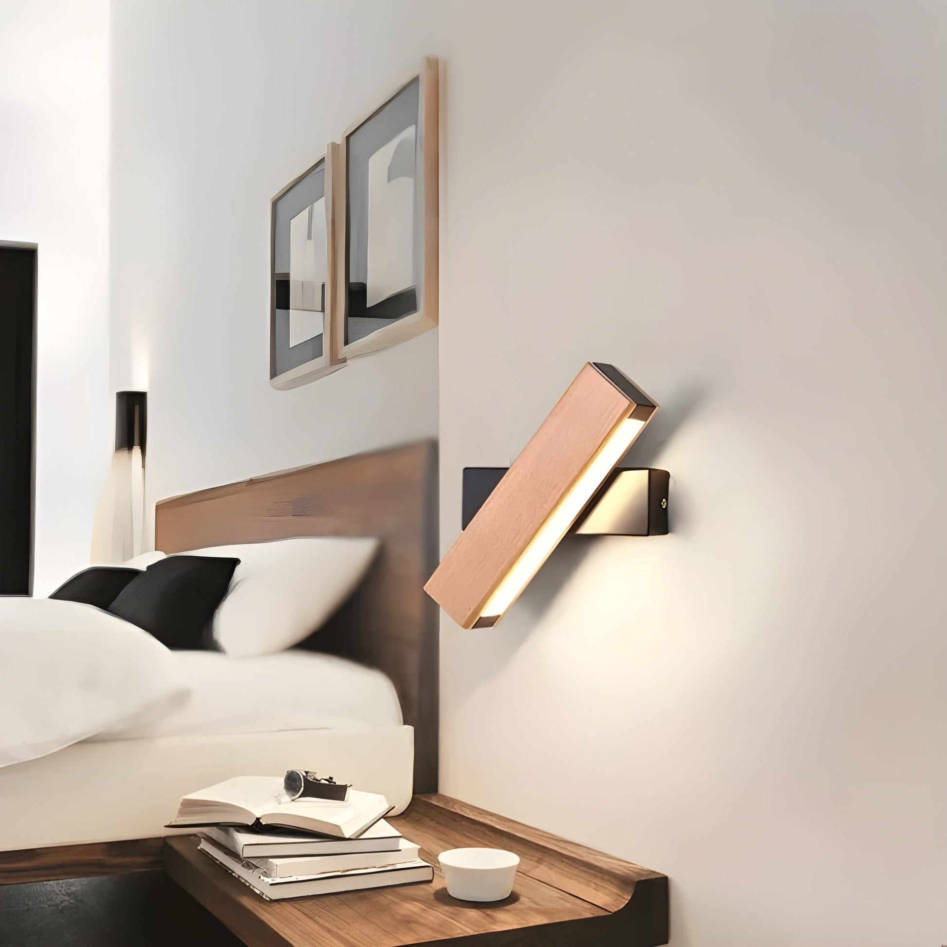NordLume - Applique Murale en Bois Minimaliste