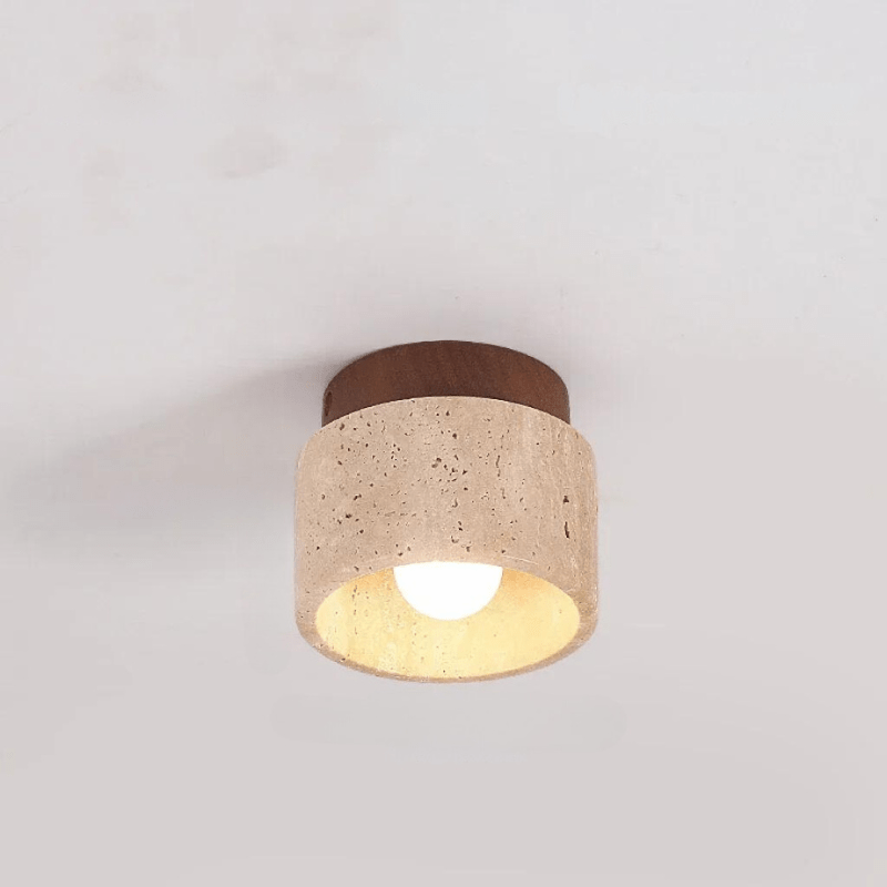 Lueur de Travertin - Lampe de plafond élégante pour cage d'escalier