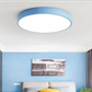 Plafonnier Circulaire Nordic Wooden Macaroon - Lampe LED en Bois et Métal pour Chambre et Salon