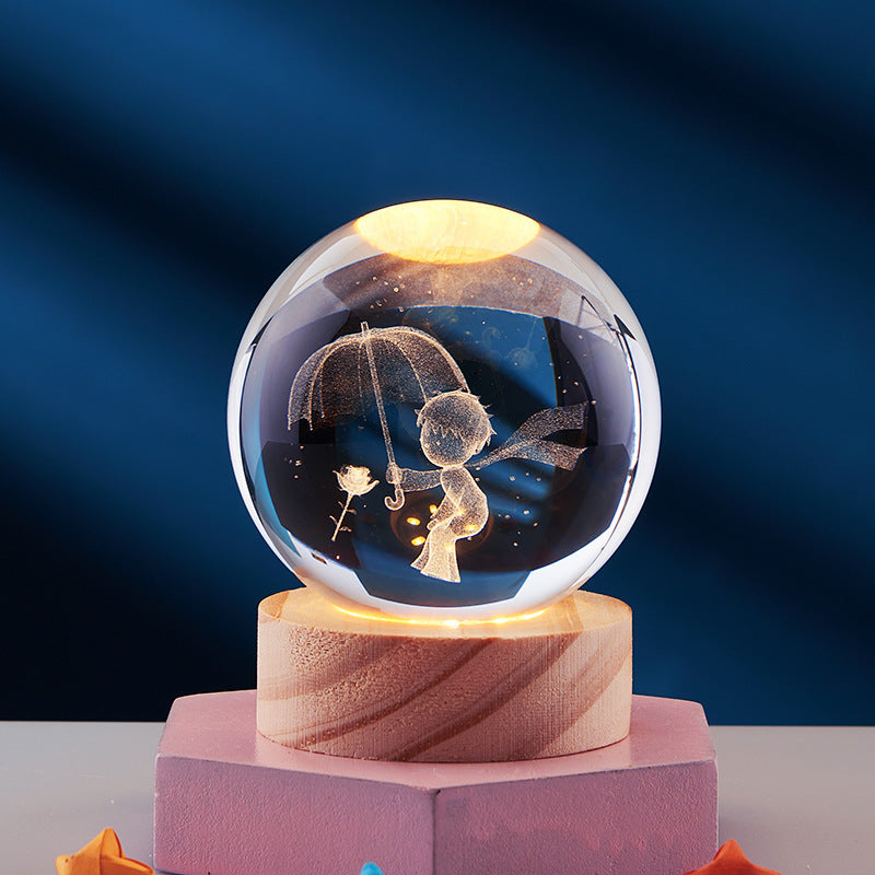 LumiOrb | Lumière en cristal 3D créative