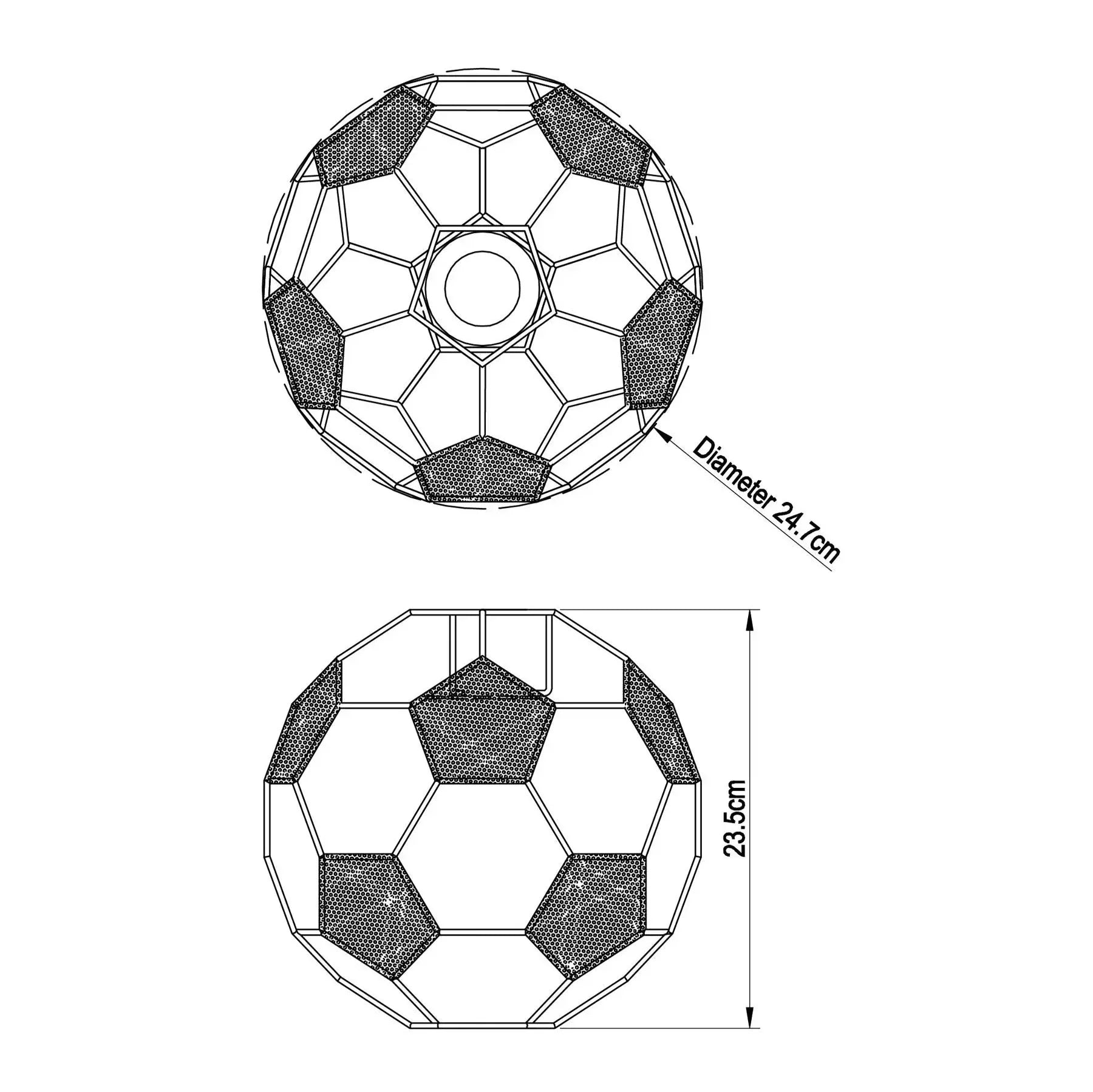 Lampe Suspendue FootballGoal – Éclairage Sportif & Dynamique