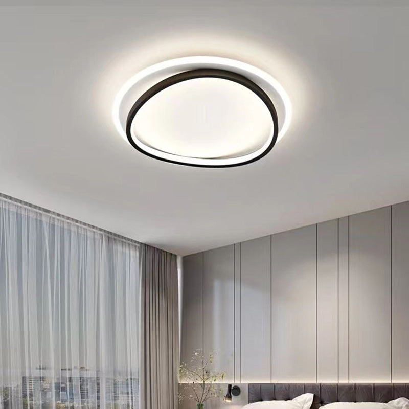 Plafonnier Moderne Noir et Or - Éclairage LED Élégant et Fonctionnel