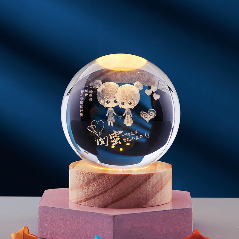 LumiOrb | Lumière en cristal 3D créative