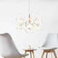 Suspension design moderne LED arbre couleur cuivré ou noir Home