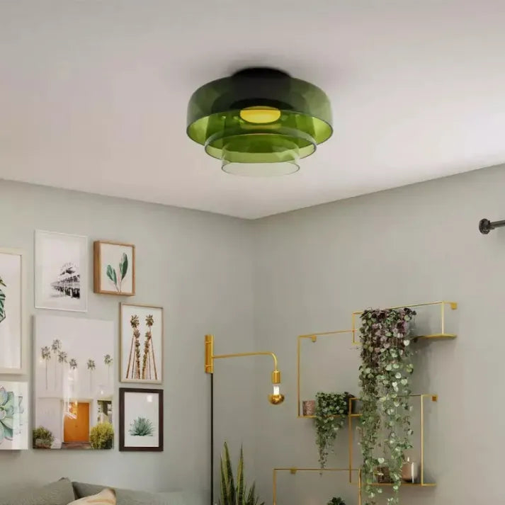 LuxeGlass - Lustre Médiéval de Plafond Luxe