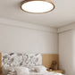Plafonnier Circulaire Ultra-Fin en Acrylique – Éclairage LED Doux et Moderne avec Effet Bois de Noyer