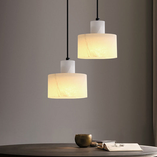 Plafonnier Pendante Scandinave en Marbre Blanc - Design Minimaliste Élégant pour Salon, Chambre et Salle à Manger