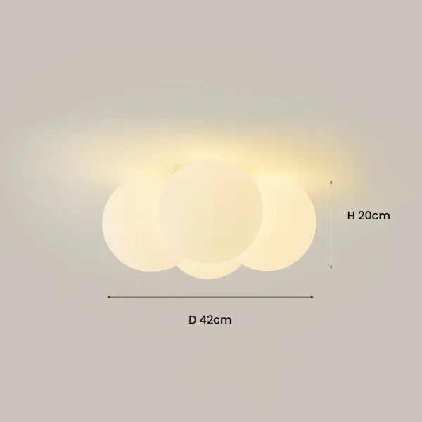 Plafonnier Cloud Moderne - Éclairage LED Design Élégant et Apaisant