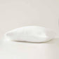 Protège-oreiller en flanelle de coton bio blanc
