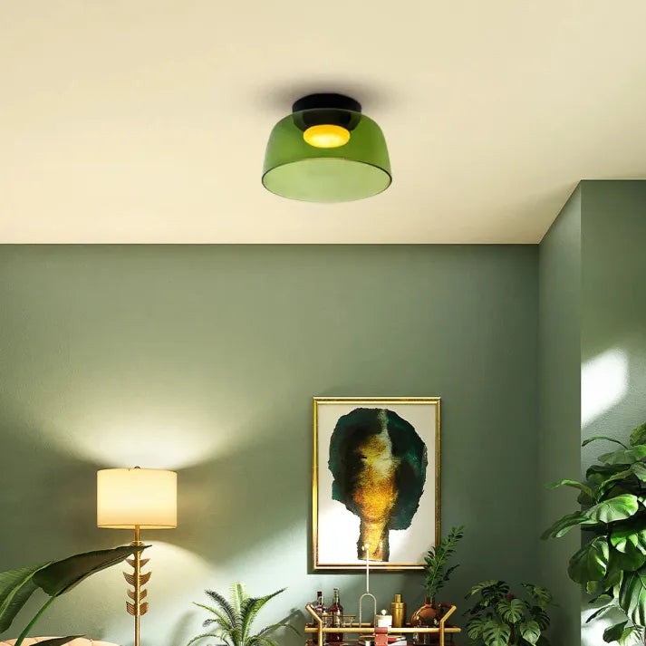 LuxeGlass - Lustre Médiéval de Plafond Luxe