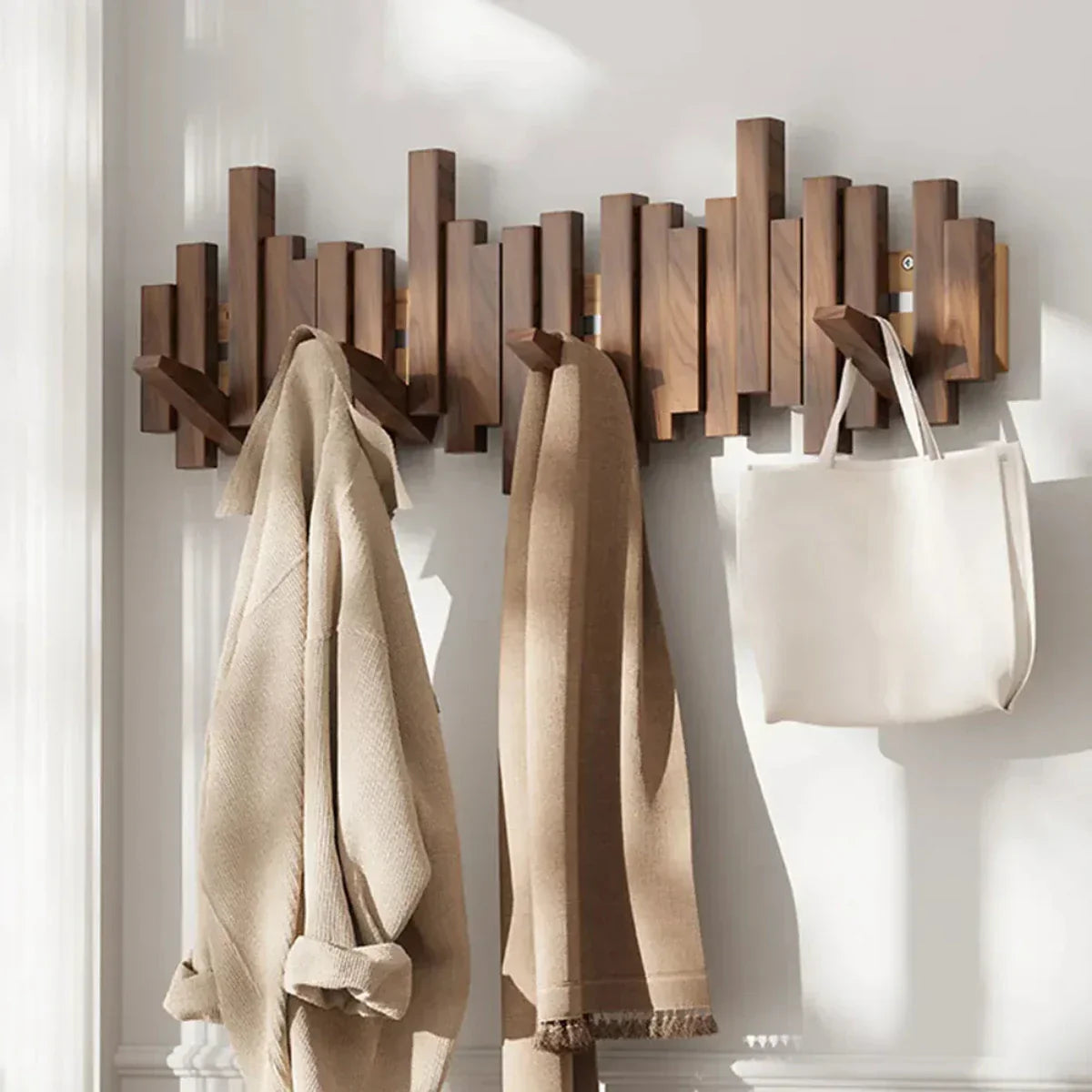 Porte-Manteau Mural WoodHarmonie – Design Élégant & Organisation Optimale