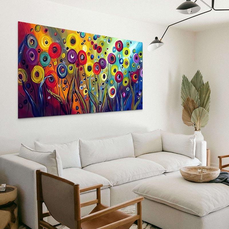 Tableau Fleur Abstraite