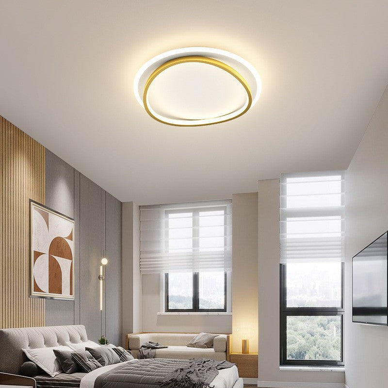 Plafonnier Moderne Noir et Or - Éclairage LED Élégant et Fonctionnel