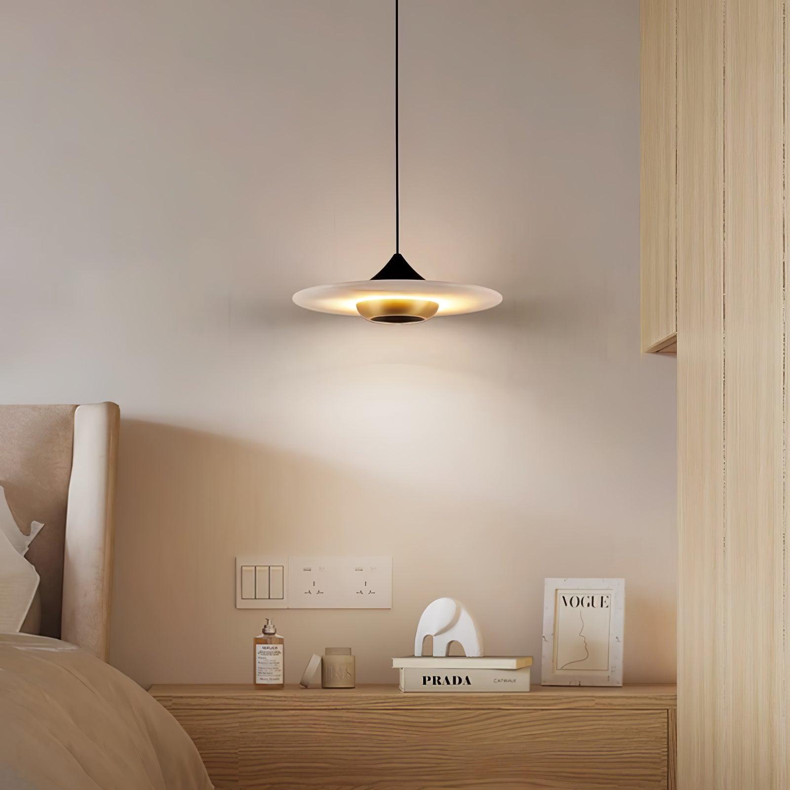 Suspension MarbleGlow – Design Moderne & Éclairage LED Intégré
