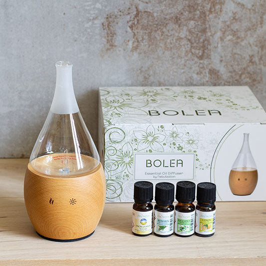 Lot diffuseur Bolea+4 huiles essentielles énergisantes