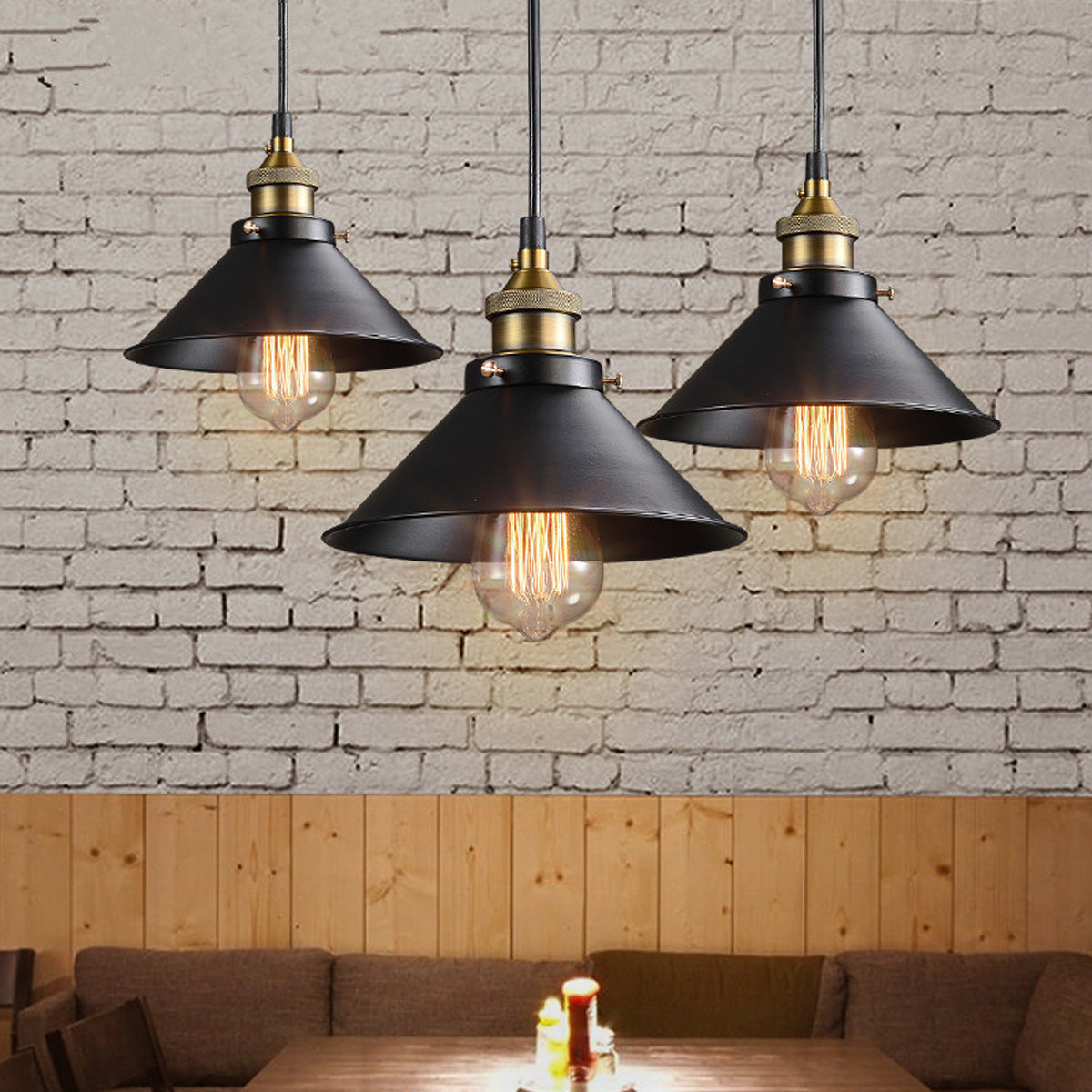 Suspension Vintage BrassGlow – Design Rétro & Finition Laiton Antique