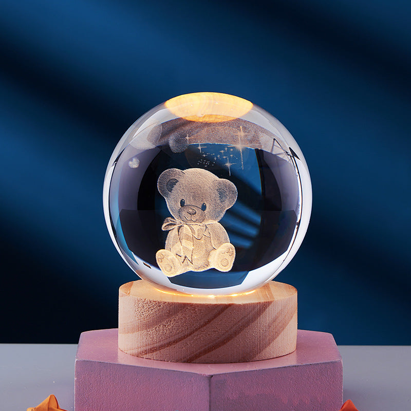 LumiOrb | Lumière en cristal 3D créative