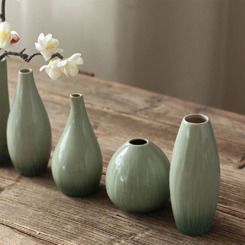 Petit Vase Vert en Céramique