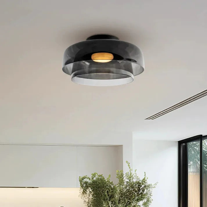 LuxeGlass - Lustre Médiéval de Plafond Luxe