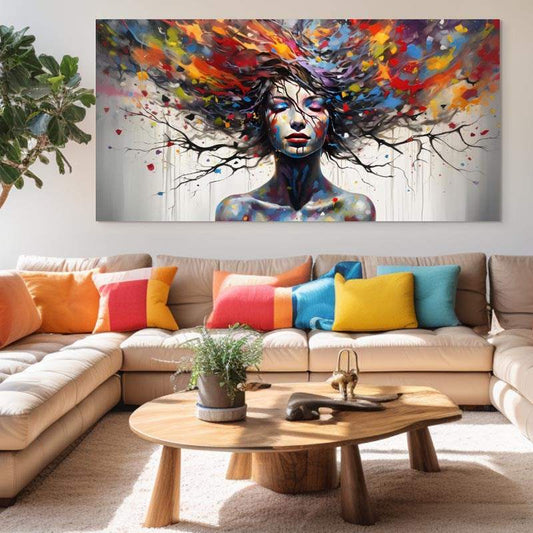 Tableau Moderne Rêve en Couleurs