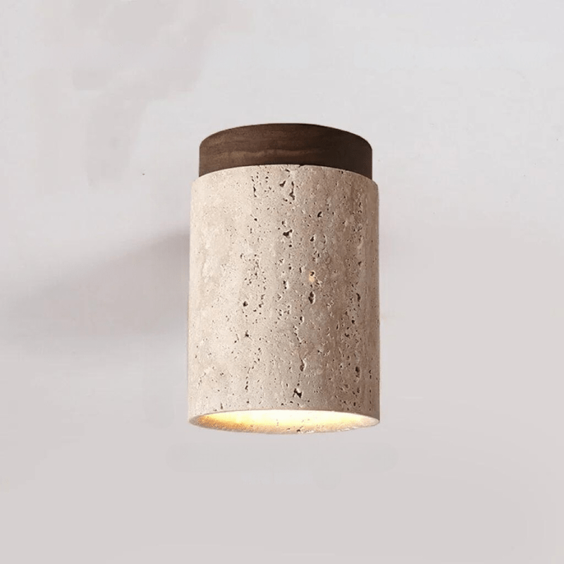 Lueur de Travertin - Lampe de plafond élégante pour cage d'escalier