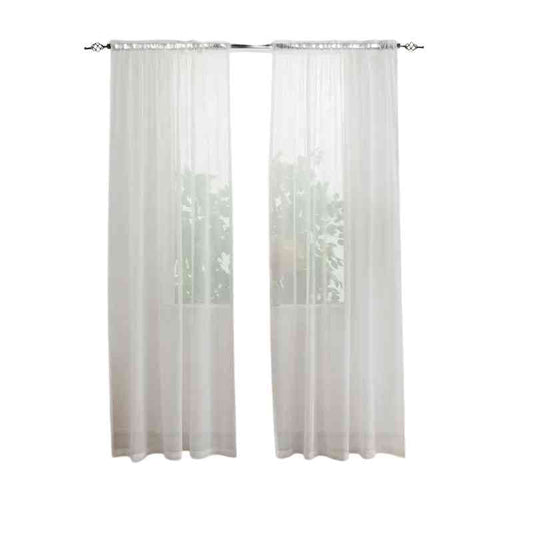 Voilage transparent blanc