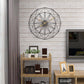 Horloge murale design rond géométrique en métal 50cm