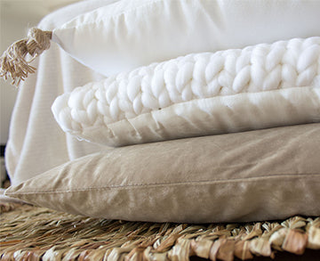 Lot de 3 coussins carrés