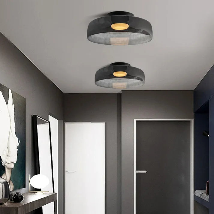 LuxeGlass - Lustre Médiéval de Plafond Luxe