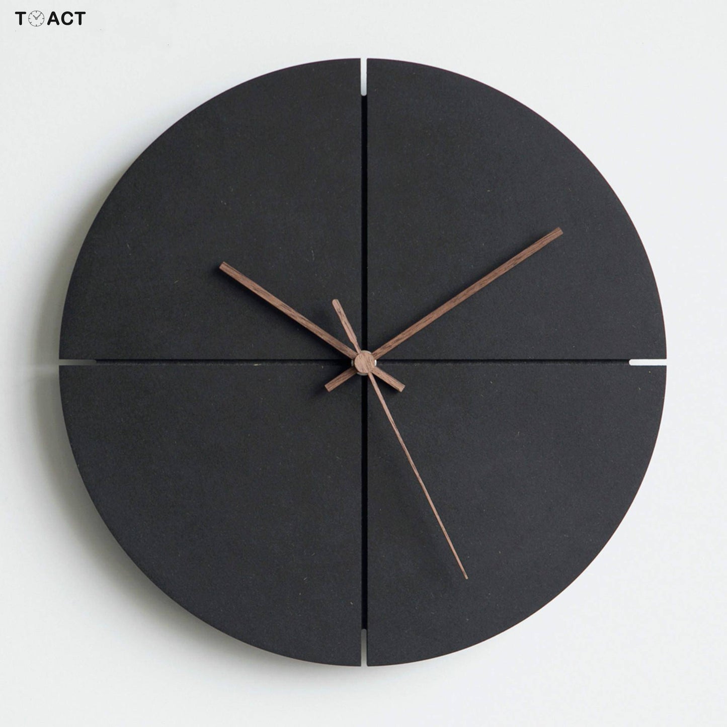 Horloge murale design ronde noire 30cm House