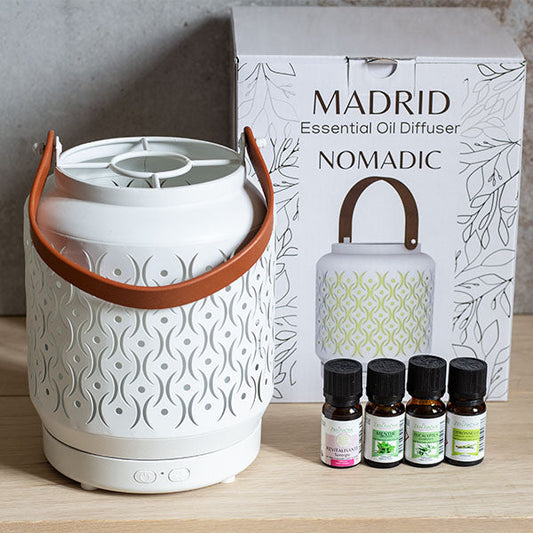 Lot diffuseur Madrid+4 huiles essentielles revitalisantes