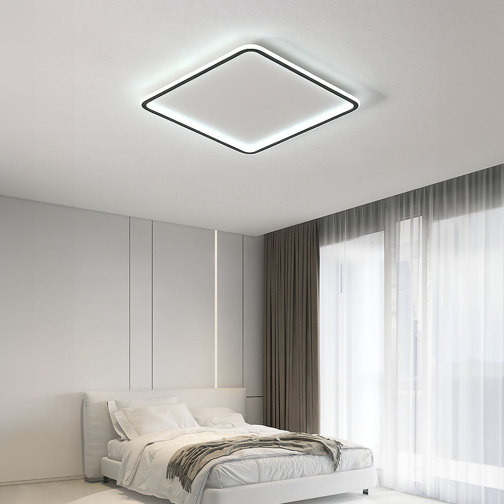 Plafonnier LED Géométrique Moderne - Design Élégant pour Chambre