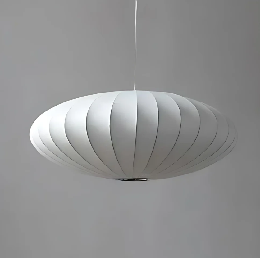 Lustre Suspendu Velura – Élégance en Soie & Éclairage Raffiné