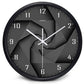 Horloge murale design noire style 3D avec chiffres Vortex